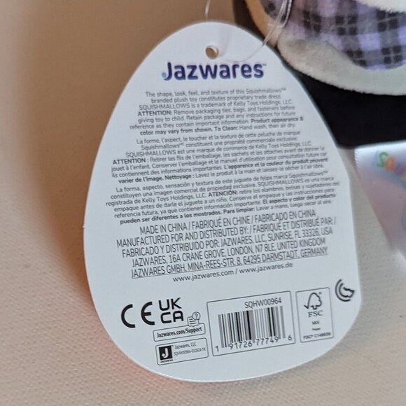 NWT 5" Ms. K Scary Clown Squishmallows Halloween Hobo Plush Toy Steampunk Goth - Picture 8 of 8